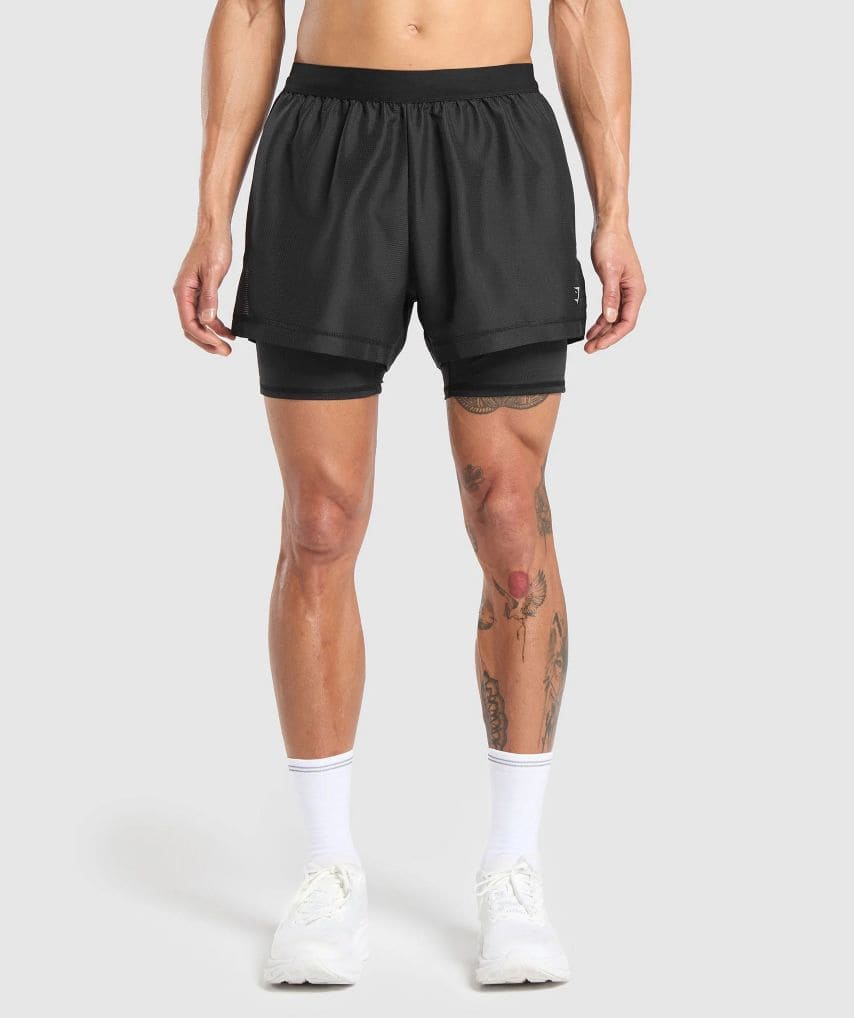 black running short